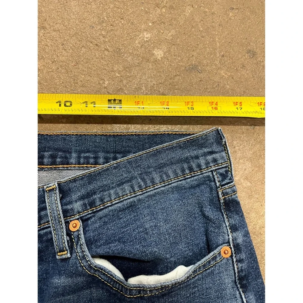 Levi's 514 Straight Leg Jeans Mens 34x30 Blue Denim‎ Cotton Stretch Mid Rise